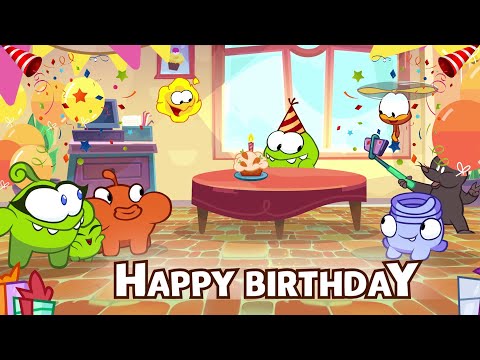 Om Nom Stories | Om Nom's Birthday Bash | Funny Cartoons For Kids | Kids Shows Club