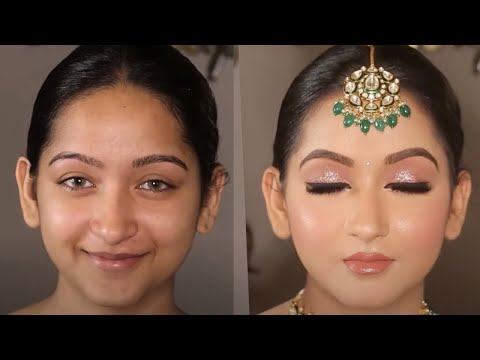 How to do GLOSSY BRIDAL Makeup by @Sakshi Gupta Makeup Studio & Academy in simple steps