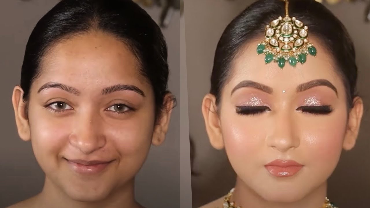 How to do GLOSSY BRIDAL Makeup by @Sakshi Gupta Makeup Studio & Academy in simple steps?