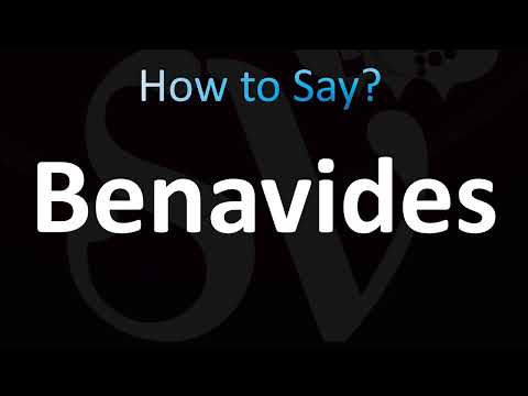 How to Pronounce Benavides
