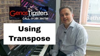 How to use Transpose on Yamaha Genos