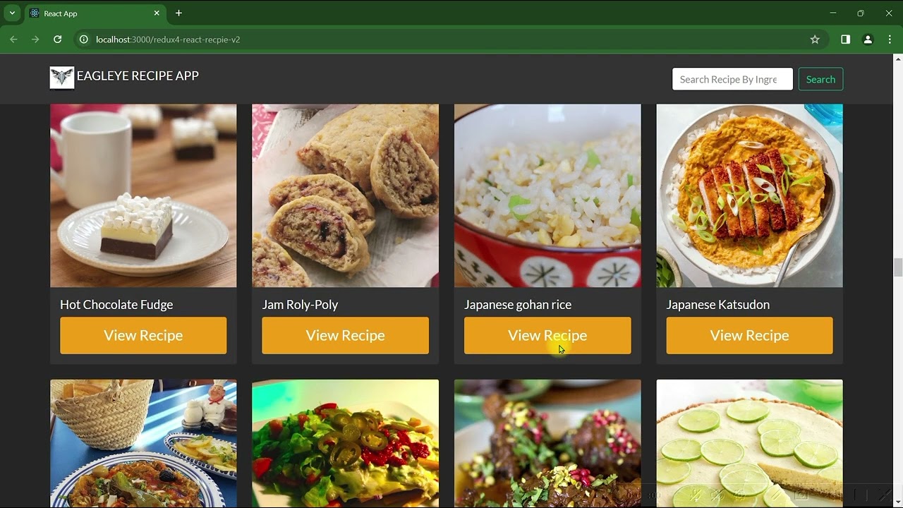 Recipe App: Redux & React JS Recipe Demo  🛠️ | Watch & Create!