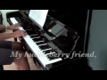 MOON RIVER (piano) with lyrics 