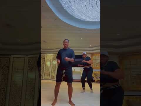 MaMkhize and her son Andile Mpisane showing off their dance moves #amapiano #kwamamkhize #dance