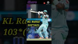 Lsg win 💞 Kl Rahul 100*💓 Against mi✌️Kl 