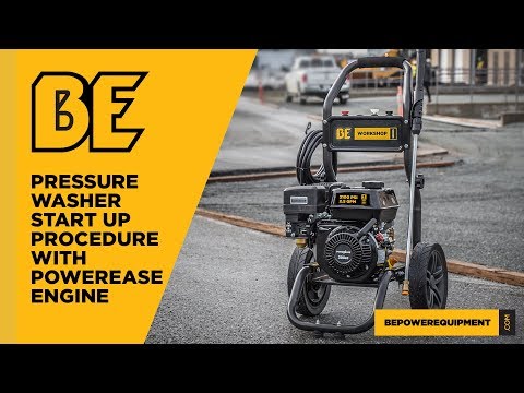 Powerease Engine Pressure Washer Start-Up