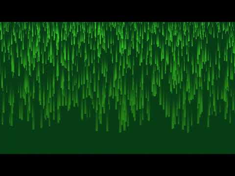 Green Raining Abstract VJ Loop Motion for 1 hour