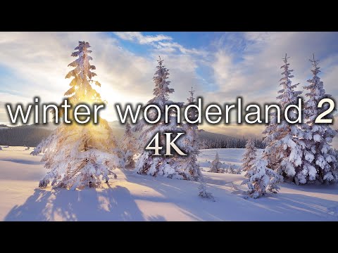 11 HOURS 4K: Winter Wonderland 2: Ambient 4K Nature Relaxation™ Film + Soothing Hang Drum Music