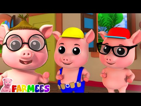 Three Little Pigs And The Big Bad Wolf + More Animated Short Story For Kids