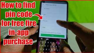 How to find Pin Code for Free Fire in-app purchase time