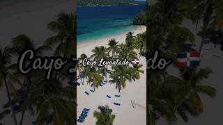 Crystal clear water white sand beach in the Dominican Republic #cayolevantado #bacardiisland #DR