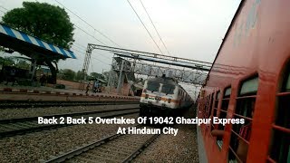 preview picture of video '5 Overtakes Of 19042 Ghazipur - Bandra Express'
