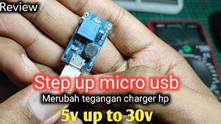 Download lagu step up micro usb // merubah tegangan charger HP 5v ke 30vdc mp3