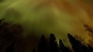 preview picture of video 'Revontulet / Northern Lights - 17.-18.3.2015 - Timelapse - Ylöjärvi Finland (GoPro)'