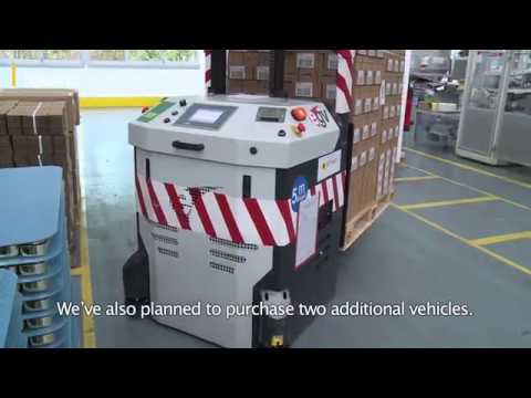 Dematic Fahrerlose Transportsysteme bei L'Oréal Karlsruhe