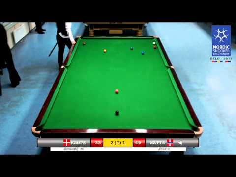Nordic Championship 2015 - Ro16 - Kampe [Den] v Watts [Nor]