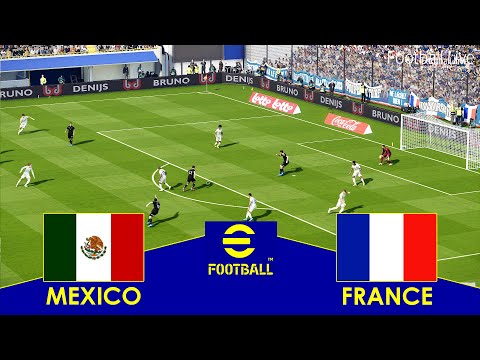 MEXICO vs FRANCE - Full Match All Goals HD | eFootball PES 2021