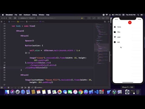 Navigation Menu in SwiftUI - Slide Out Menu in SwiftUI - SwiftUI Menu With Animation