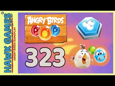 Angry Birds Stella POP Bubble Shooter Level 323 - Walkthrough, No Boosters