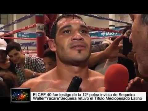 Walter “Yacaré” Sequeira retuvo título latino mediopesado y 12° victoria consecutiva