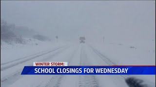 West Michigan School Closings: Heavy Snow Disrupts Classes Wednesday