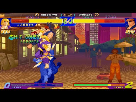 Fightcade 👊 Street Fighter Alpha 👊🏾 Edson Ryu 🇧🇷 Vs @Lucard 🇧🇷 FT10 👊