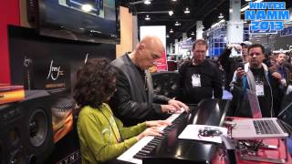 10 Year Old Jams with David Bowie Keyboardist Mike Garson at Synthogy Ivory II Booth