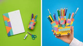 Transforme seu material escolar com essas ideias incríveis de artesanato!