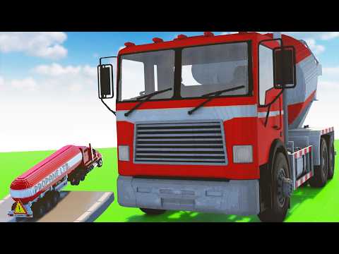 Cars vs Cement Truck #2 | Teardown