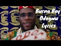 Burna Boy - Odogwu [Lyrics]