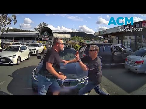 Drivers clash in wild Brisbane carpark brawl