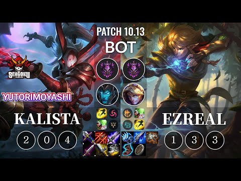 SG Yutorimoyashi Kalista vs Ezreal Bot - KR Patch 10.13