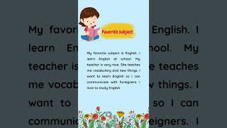 My favorite subject. #englishspeaking #englishvocabulary #hoctienganh #learningenglish