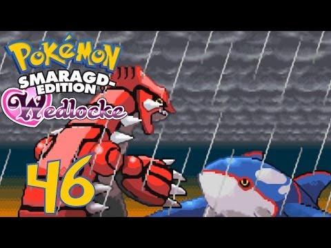 Let's Play Pokemon Smaragd Wedlocke Challenge Part 46 - Groudon vs. Kyogre