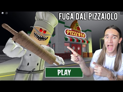 SCAPPO DALLA PIZZERIA DI PAPA PIZZA SU ROBLOX ! SCARY OBBY
