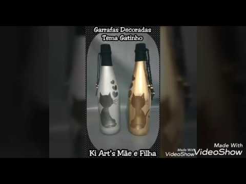 Garrafas Decoradas - Eco Artesanato