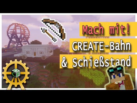 Parkbahn & Schießstand mit CREATE Mod  |  Create Freizeitpark 11 |  Minecraft Mod Projekt