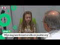 Kyara kreeg haren van eikenprocessierups in haar oog