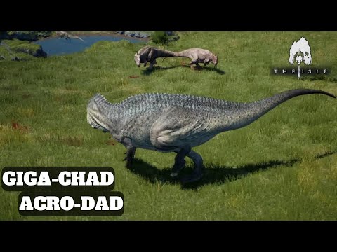 IRONMAN ACRO BIG BRAINS A GIGA DUO - Acro vs Giga 1v2 - The Isle Legacy - (NO Tailriding Server)