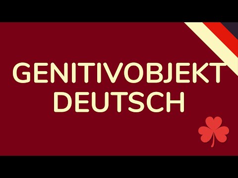 GENITIVOBJEKT DEUTSCH (animiert) 🇩🇪