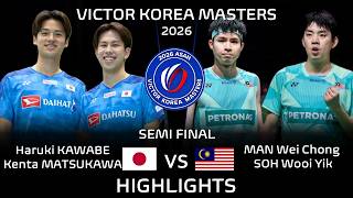 Download lagu SEMI FINAL‼️Haruki KAWABE Kenta MATSUKAWA vs MAN Wei Chong SOH Wooi Yik | VICTOR Korea Masters 2026 mp3 Download lagu SEMI FINAL‼️Haruki KAWABE Kenta MATSUKAWA vs MAN Wei Chong SOH Wooi Yik | VICTOR Korea Masters 2026 mp3