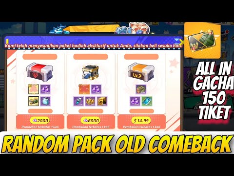AKHIRNYA RANDOM PACK COMEBACK🔥, FREE SSR+ ITEM, GACHA 150 TIKET - OPM One Hit One Kill