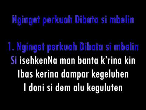 KEE No. 302 : 1 Nginget perkuah Dibata si mbelin - Karaoke