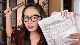 ASMR Asian Tiger Mom Found Your Grades (you’re in trouble…)