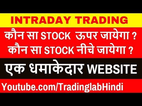 एक धमाकेदार WEBSITE - Intraday trading in Hindi Video