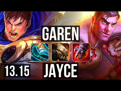 GAREN vs JAYCE (TOP) | 11/0/6, Rank 5 Garen, 2.6M mastery, 1400+ games | KR Grandmaster | 13.15
