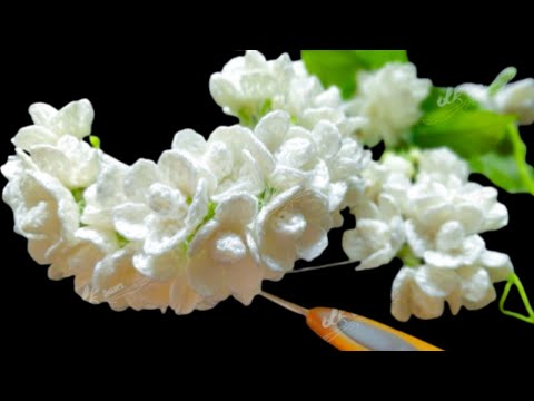 How to Crochet Jasmine Garland | Crochet Gajra | Crochet Jasmine Gajra