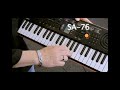 Casio Team Introduce A Mini Keyboard SA 76