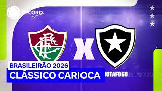 RECORD transmite o clássico carioca Fluminense x Botafogo nesta quinta (12)