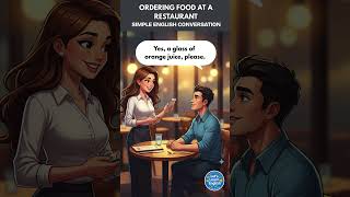 Ordering Food at a Restaurant | Easy English Dialogue Practice #learnenglish #dailyenglish #english